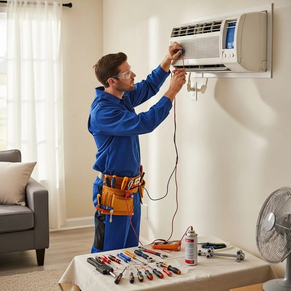 Çamlıdere Hotpoint Hotpoint klima gaz dolumu ve bakım – Enerji verimliliği artırıldı. - Teknik servis örneği